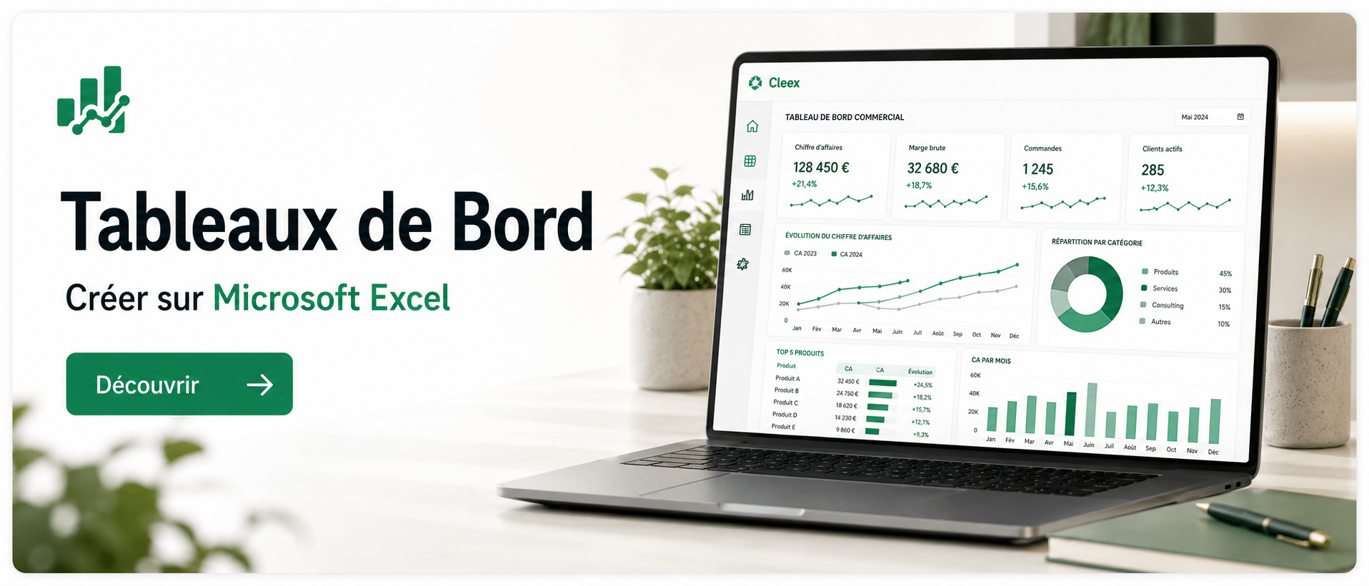 Créer un Tableau de Bord facilement sur Microsoft Excel