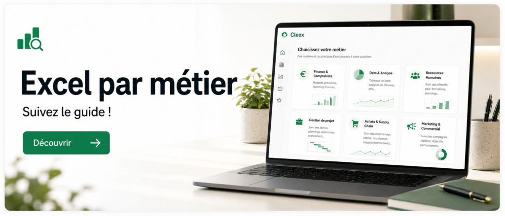 Guides Microsoft Excel par Métier